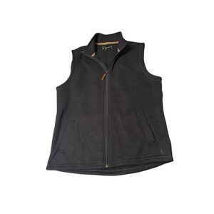 Smartwool Vest Hudson Trail Fleece Wool Blend Zip Outdoors Black Men L